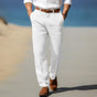 Straight-Leg Linen Pants for Men