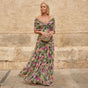Off-Shoulder Pleated Dress for Women