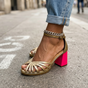 Open Toe Block Heel Sandals for Women