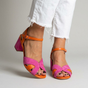 Color Block Wedge Heels for Women