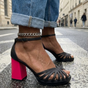 Open Toe Block Heel Sandals for Women