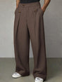 Pleated Wide-Leg Pants for Men