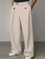 Pleated Wide-Leg Pants for Men