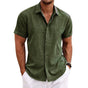 Textured Short Sleeve Shirt for Men