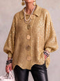 Oversized Collared Cardigan for Women