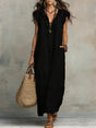 Flowy Linen Cotton Dress for Women