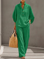 Women's Relaxed Wide-Leg Co-Ord Set