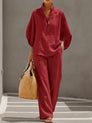 Women's Relaxed Wide-Leg Co-Ord Set