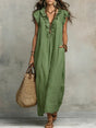 Flowy Linen Cotton Dress for Women