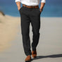 Straight-Leg Linen Pants for Men
