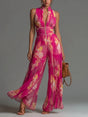 Pleated Wide-Leg Jumpsuit for Women