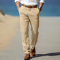 Straight-Leg Linen Pants for Men